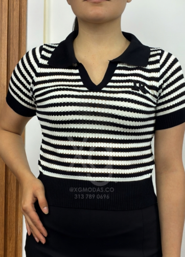 Camiseta Polo Tejida