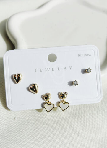 Set de aretes Teddy Love