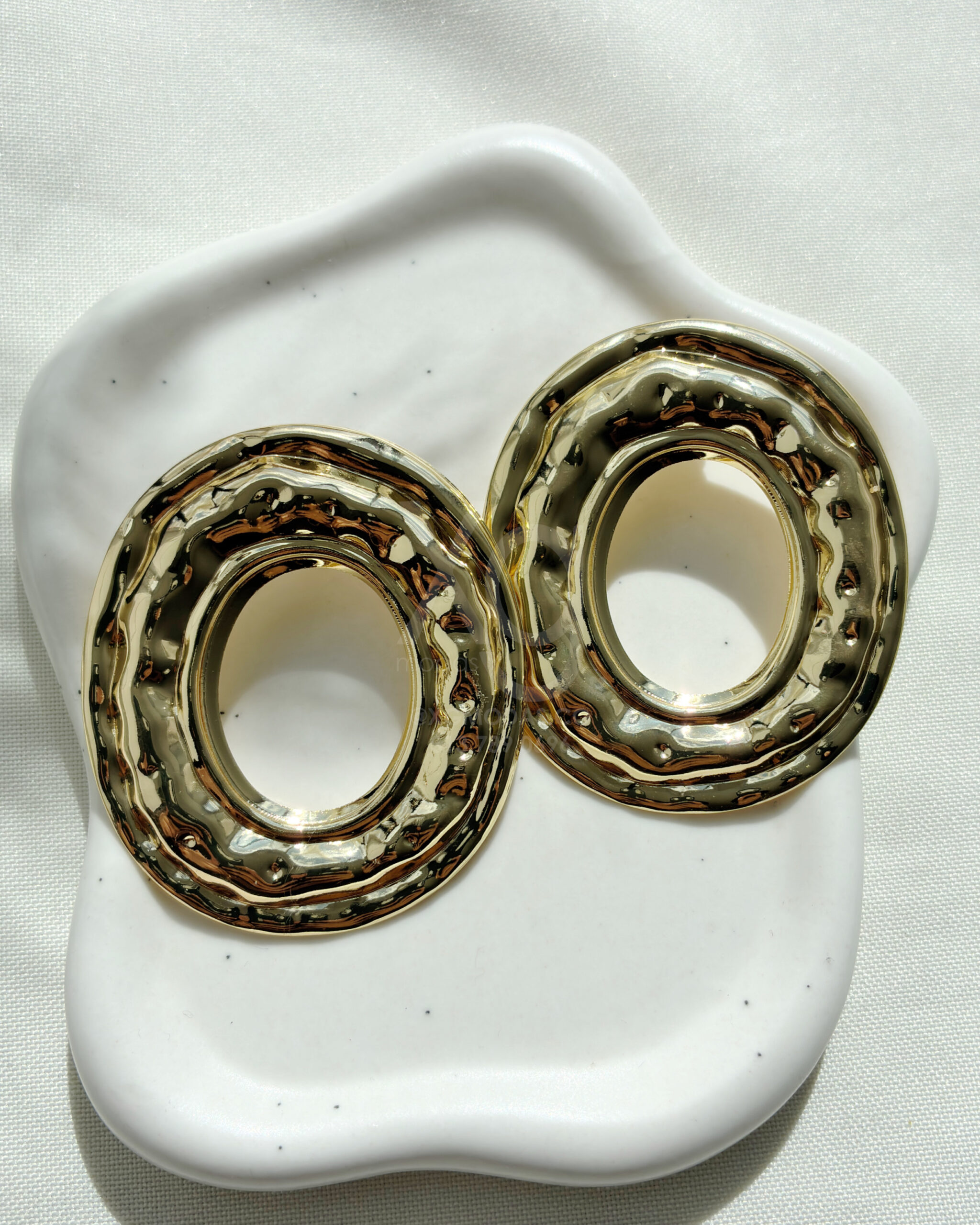 Aretes maxi Golden Ripples