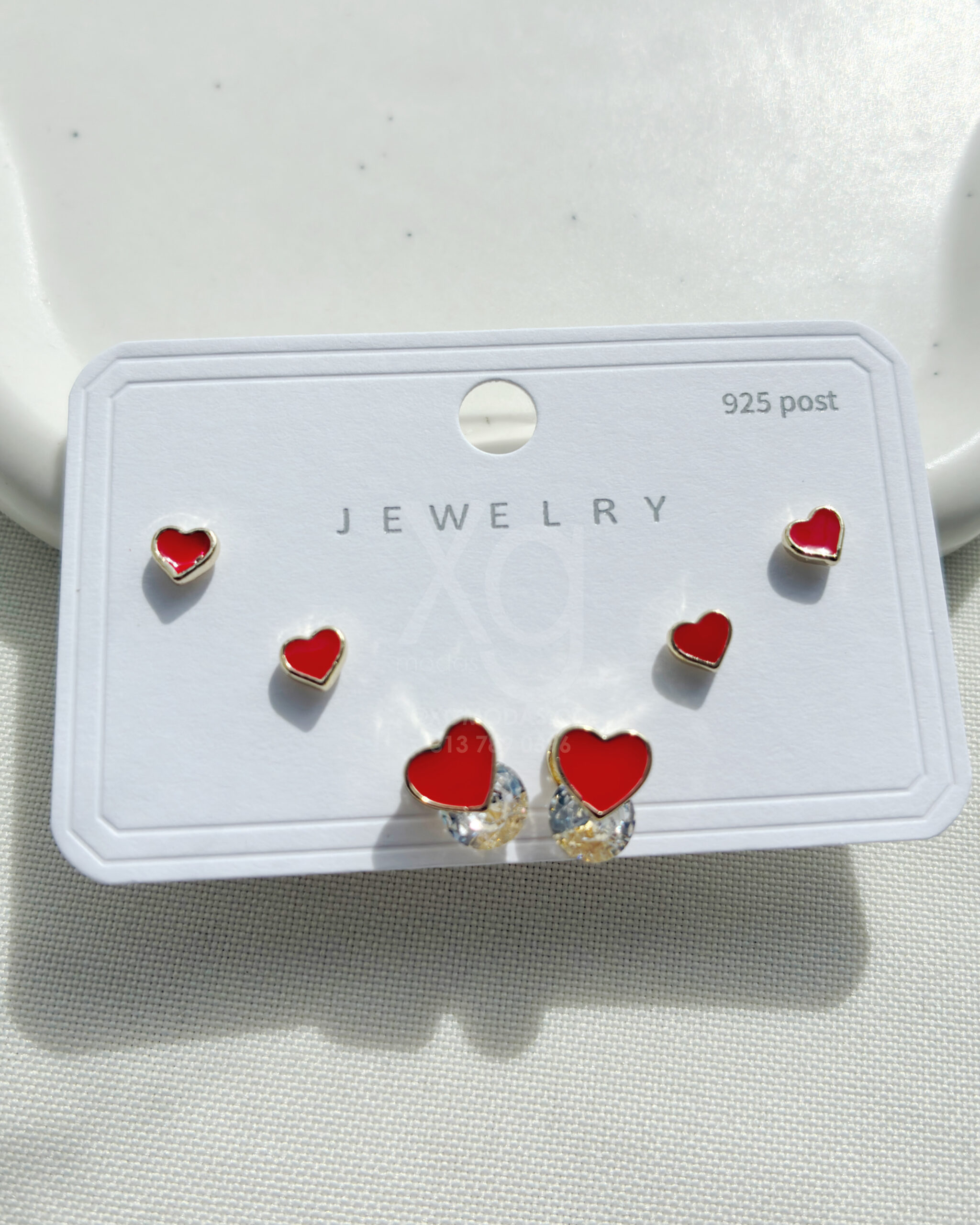 Set de aretes Hearts - Image 4