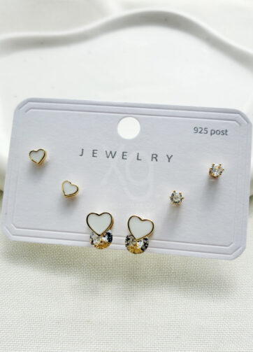 Set de aretes Hearts