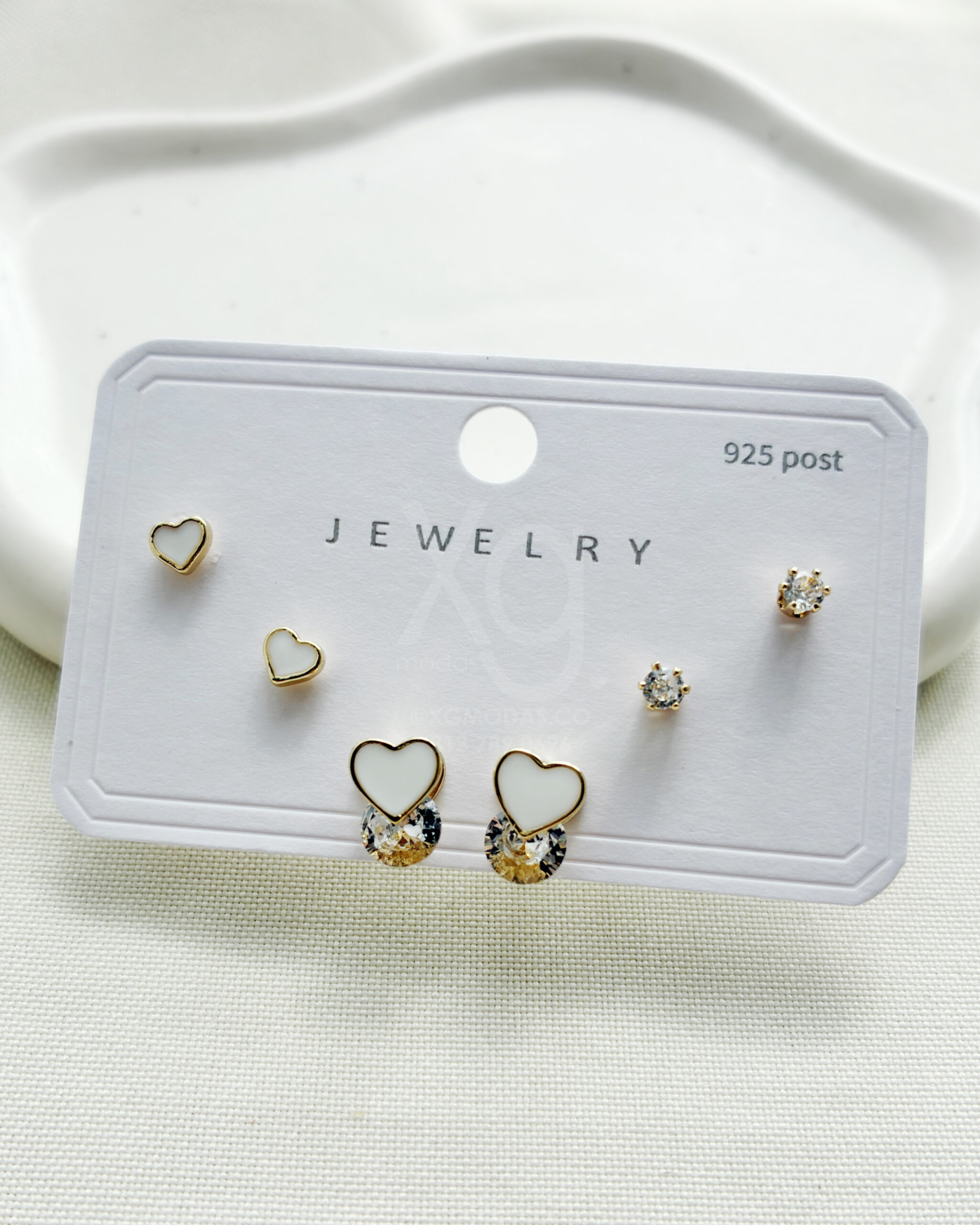 Set de aretes Hearts