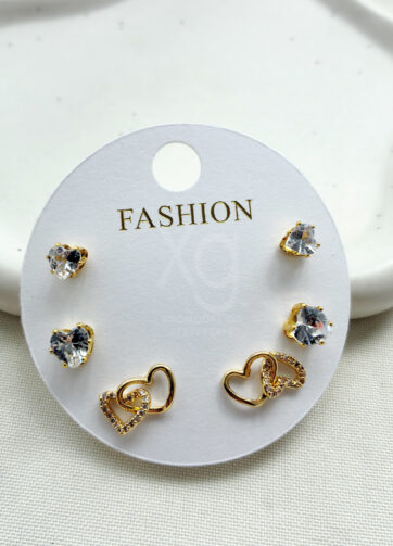 Set de aretes Sweet Hearts