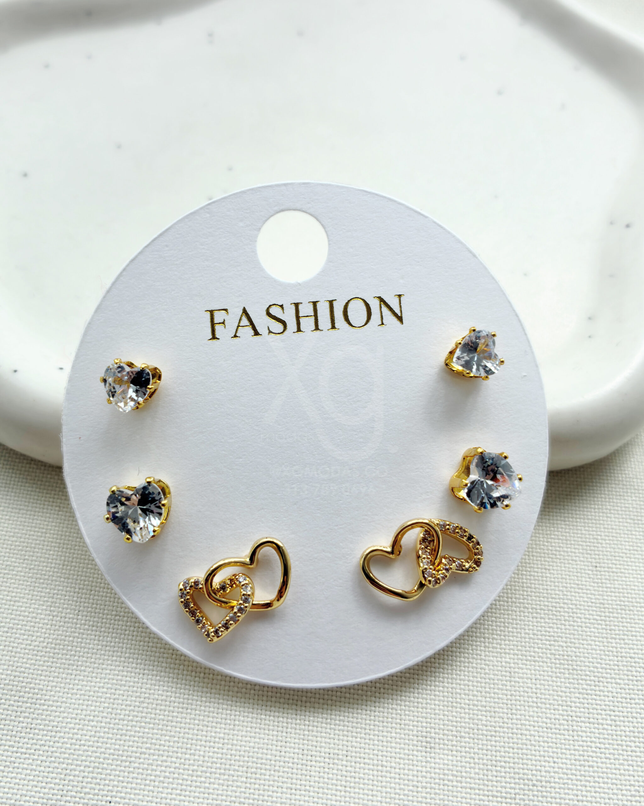 Set de aretes Sweet Hearts