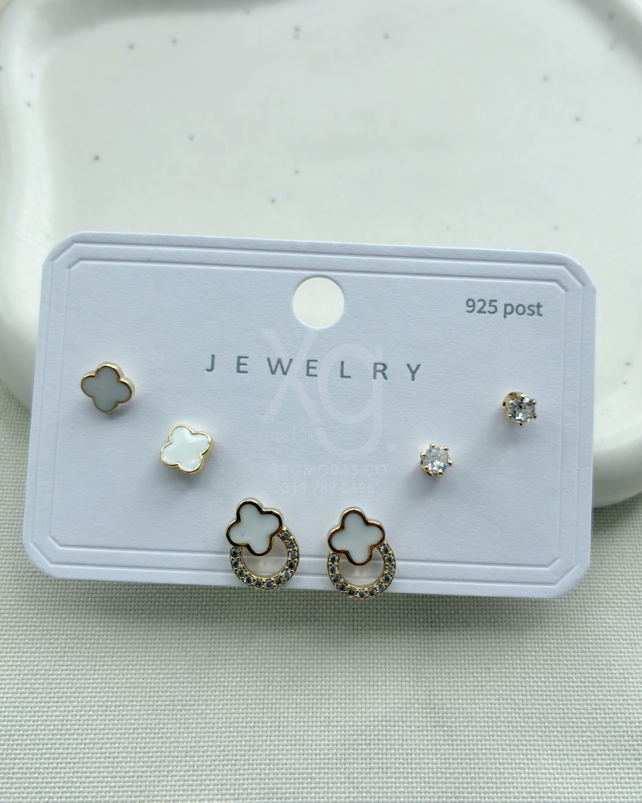 Set de aretes Lucky Clover
