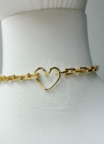 Gargantilla Chunky Heart Link