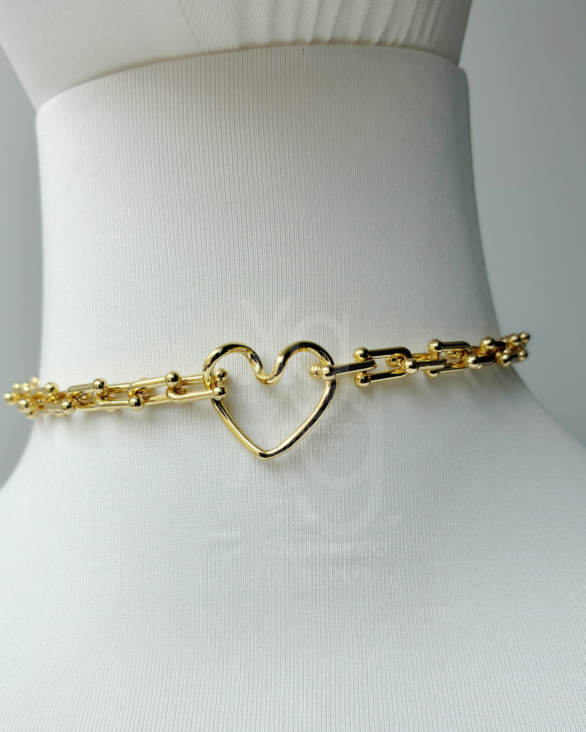 Gargantilla Chunky Heart Link