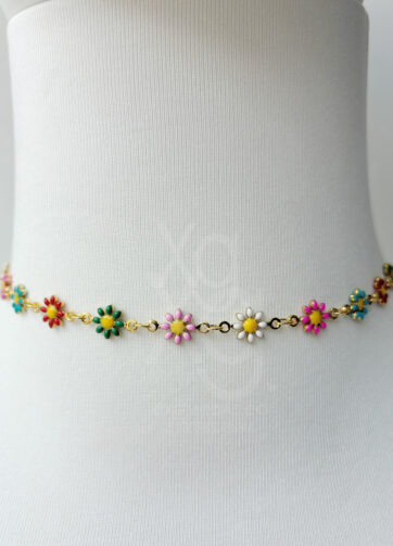 Choker Rainbow Daisies