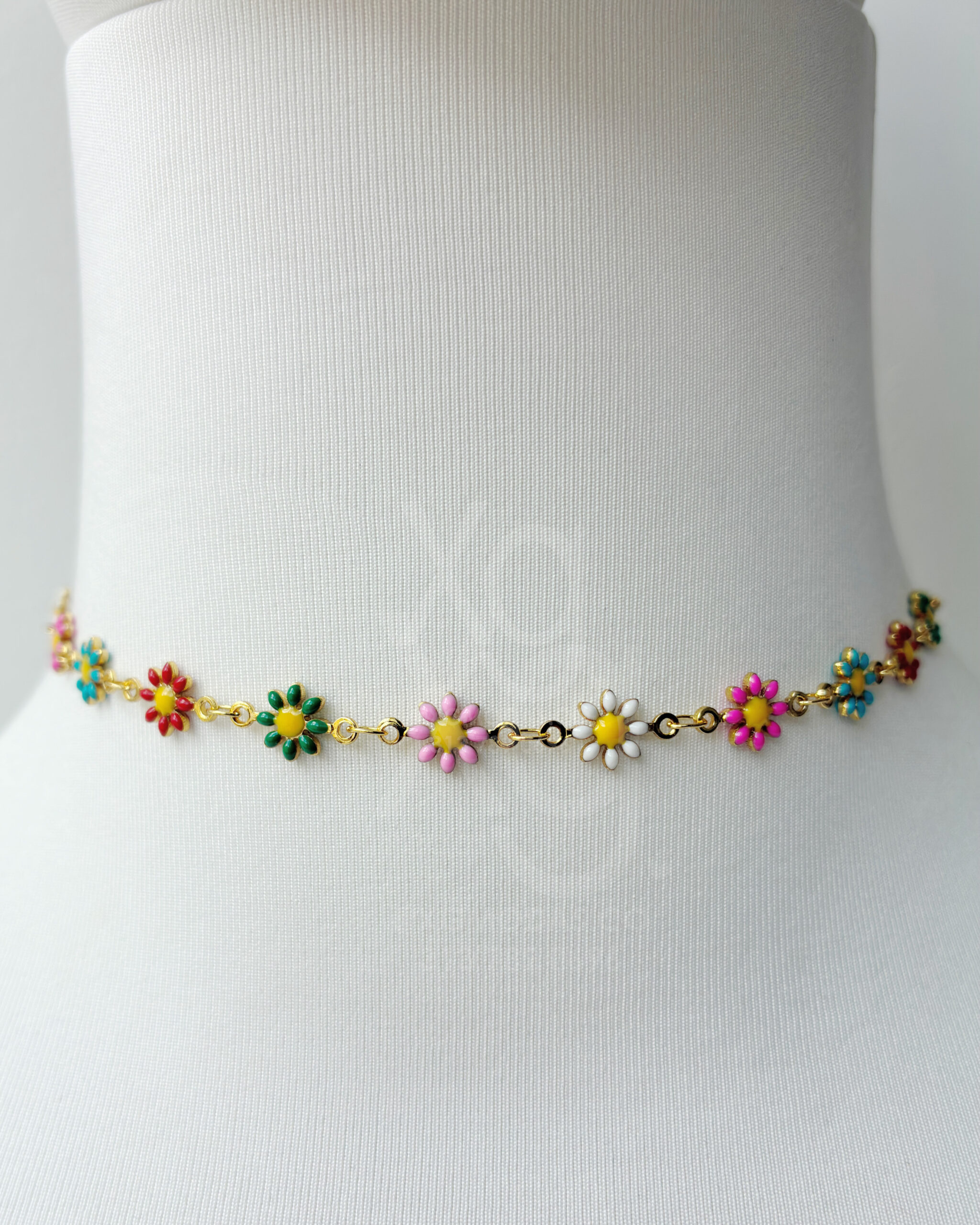 Choker Rainbow Daisies