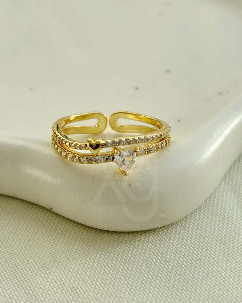 Anillo Double Heart