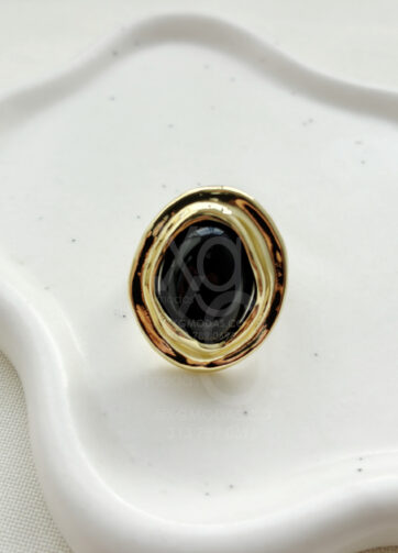 Anillo Obsidian Oval