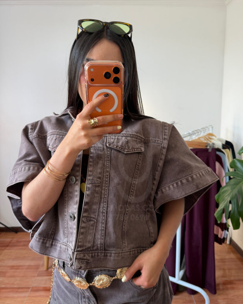 Capa Denim Chocolate